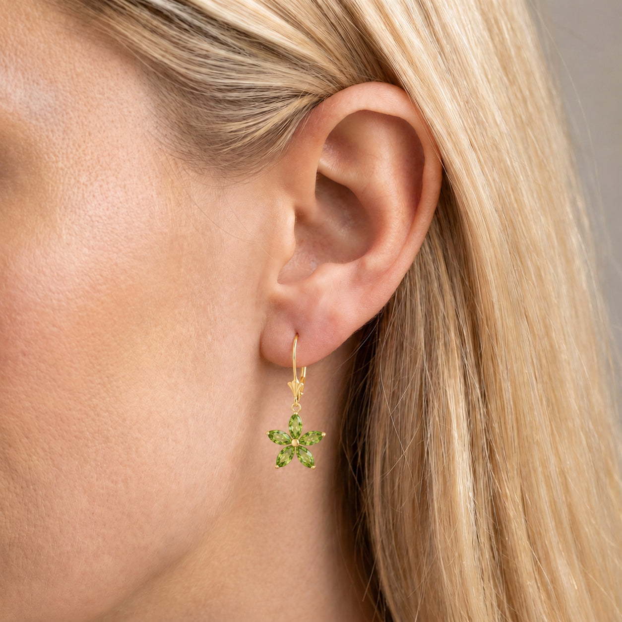 Yellow Gold Heritage Earrings Citrine 10K — Stella