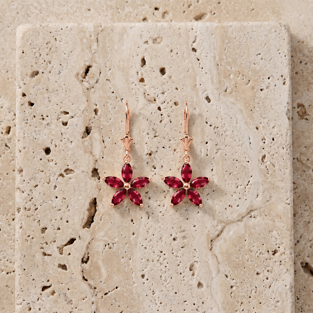 Rose Gold Heritage Earrings Peridot 10K — Stella
