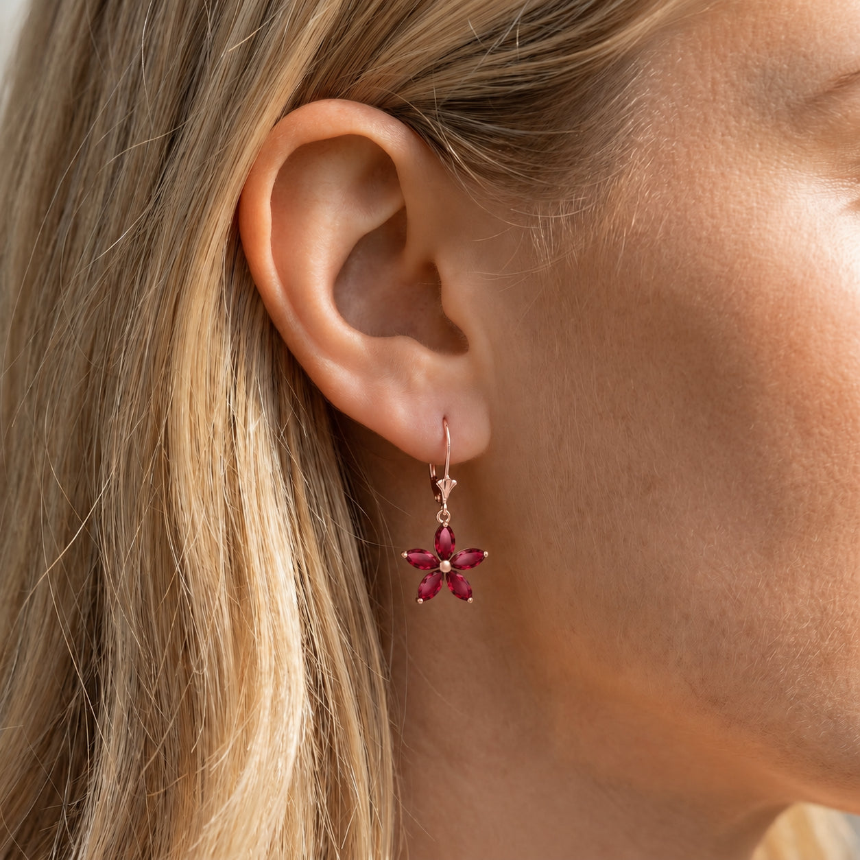 Rose Gold Heritage Earrings Peridot 10K — Stella