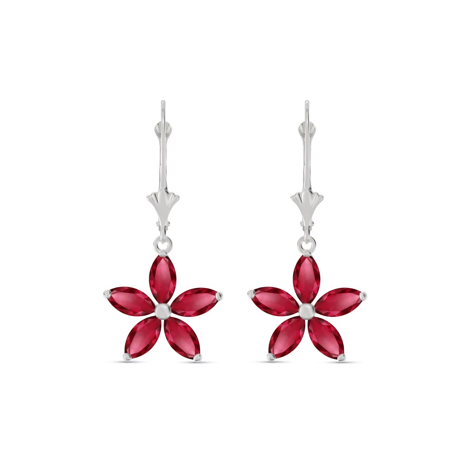 White Gold Heritage Earrings Peridot 10K — Stella