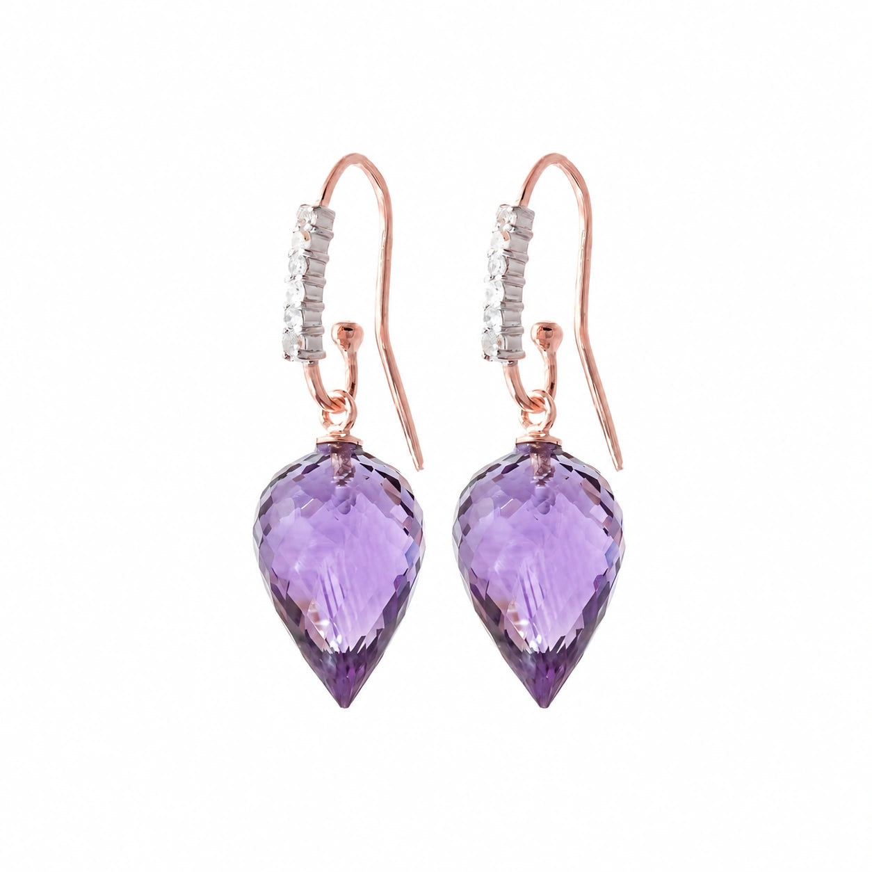 Rose Gold Diamond & Amethyst — Mariagermana