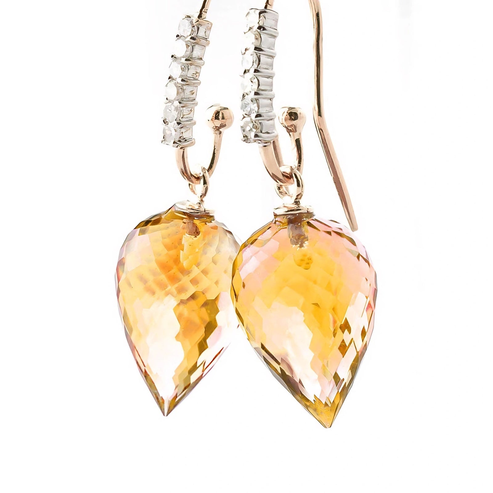 Rose Gold Diamond & Citrine — Mariagermana