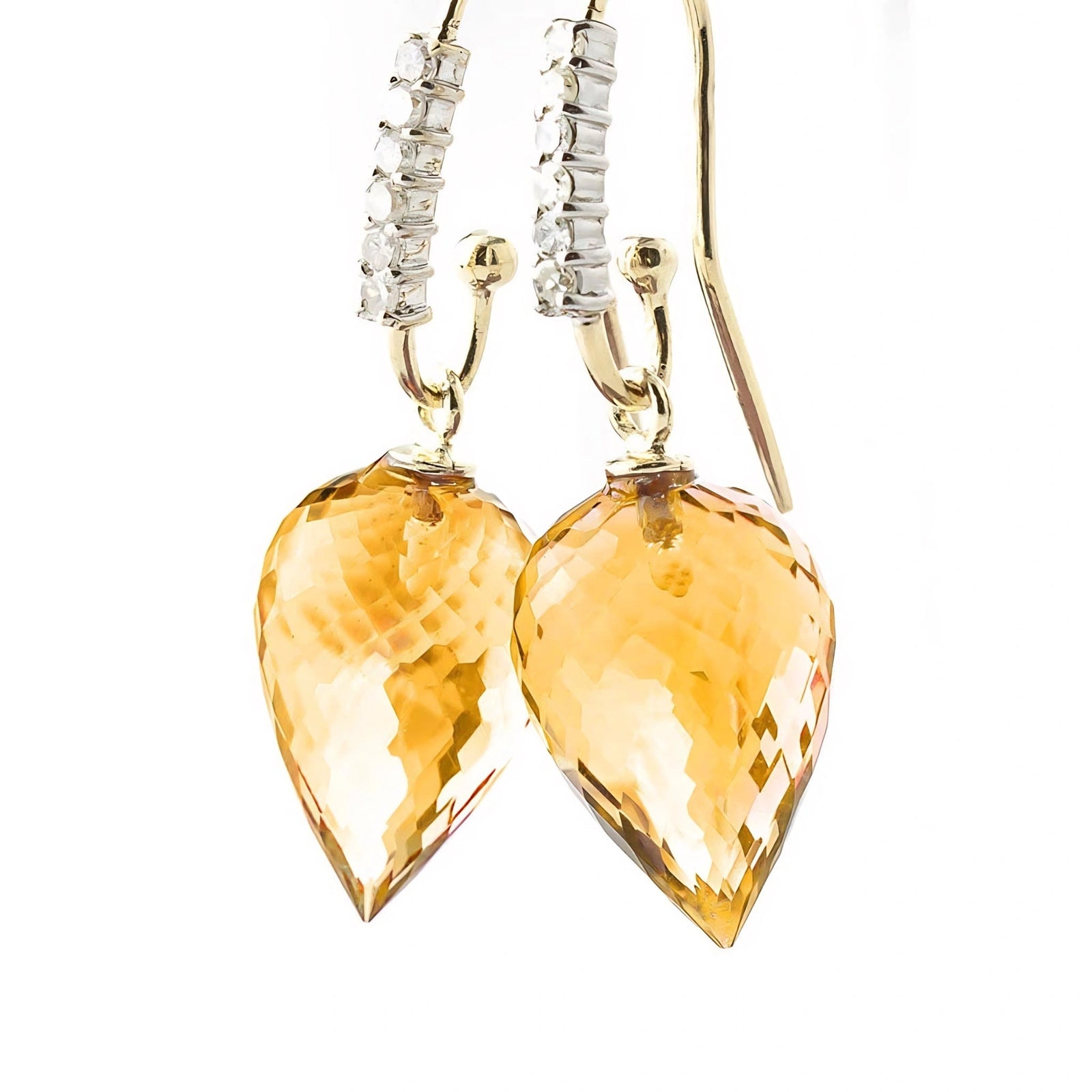 Yellow Gold Diamond & Citrine — Mariagermana