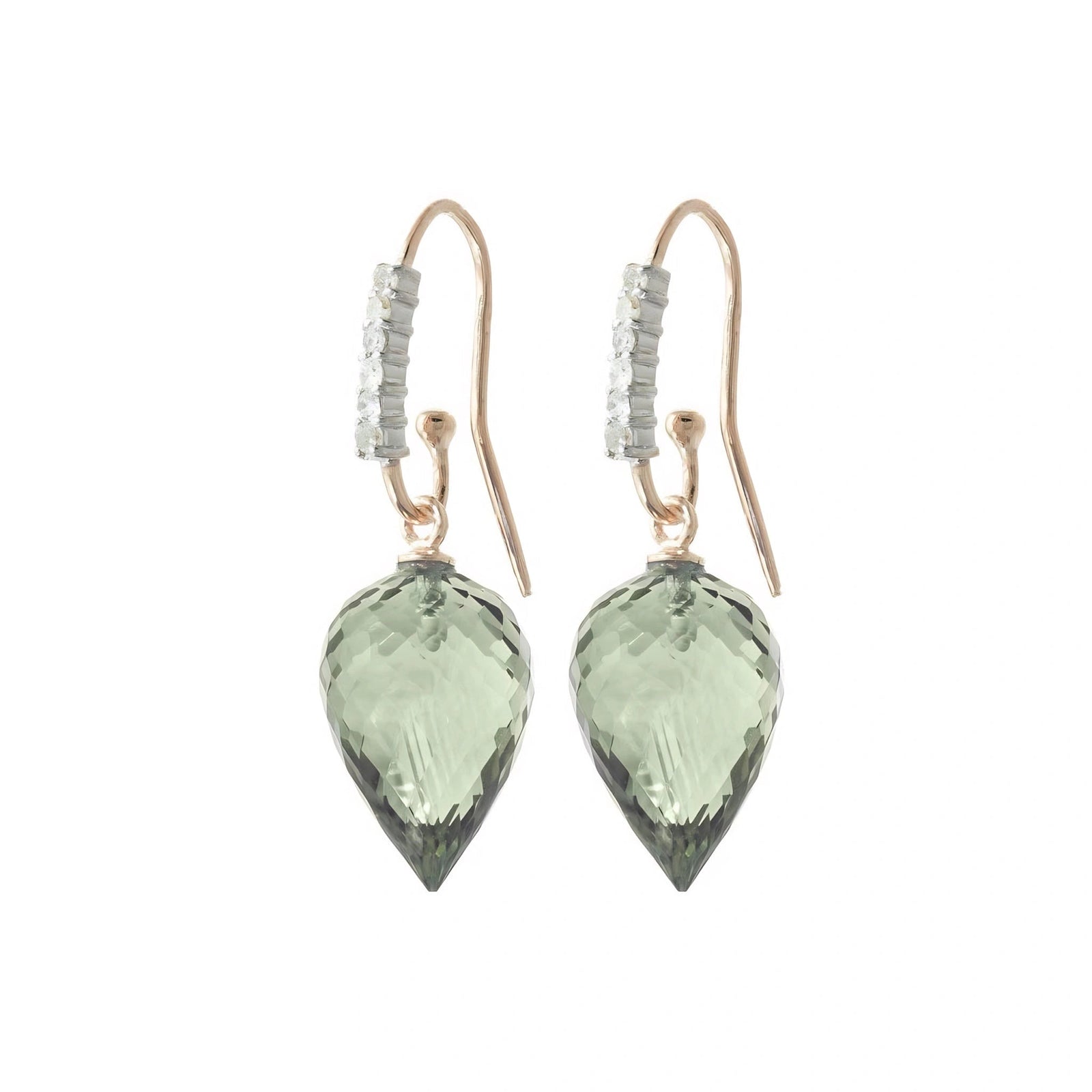 Rose Gold Diamond & Green Amethyst — Mariagermana