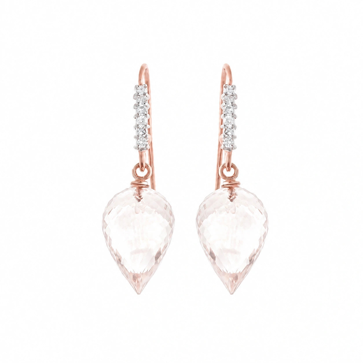 Rose Gold Diamond & White Topaz — Mariagermana