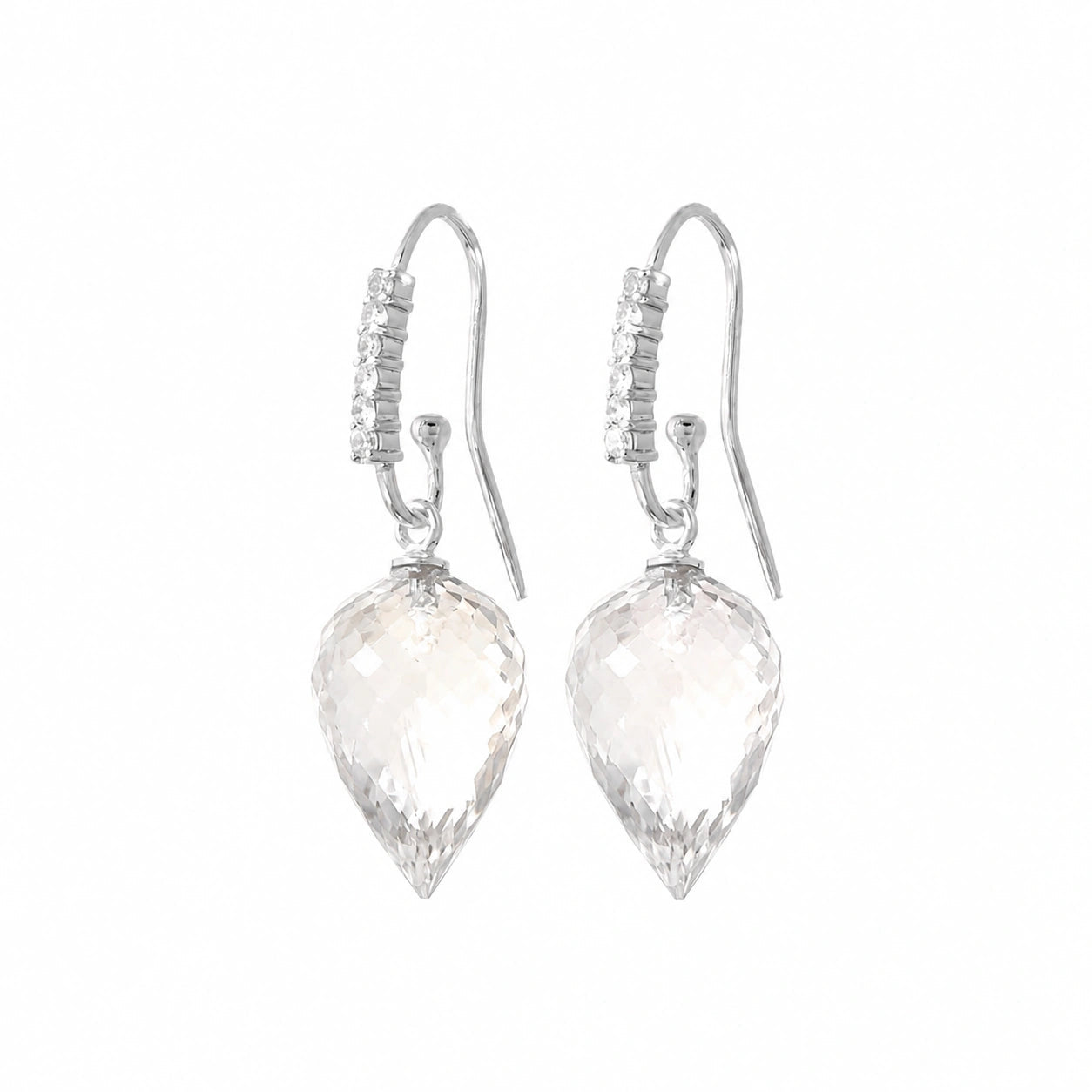 White Gold Diamond & White Topaz — Mariagermana