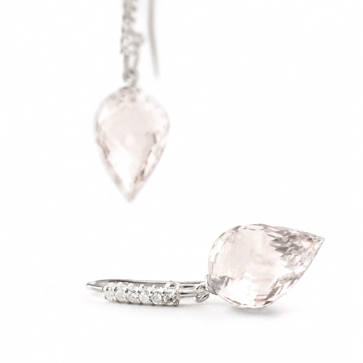 White Gold Diamond & White Topaz — Mariagermana