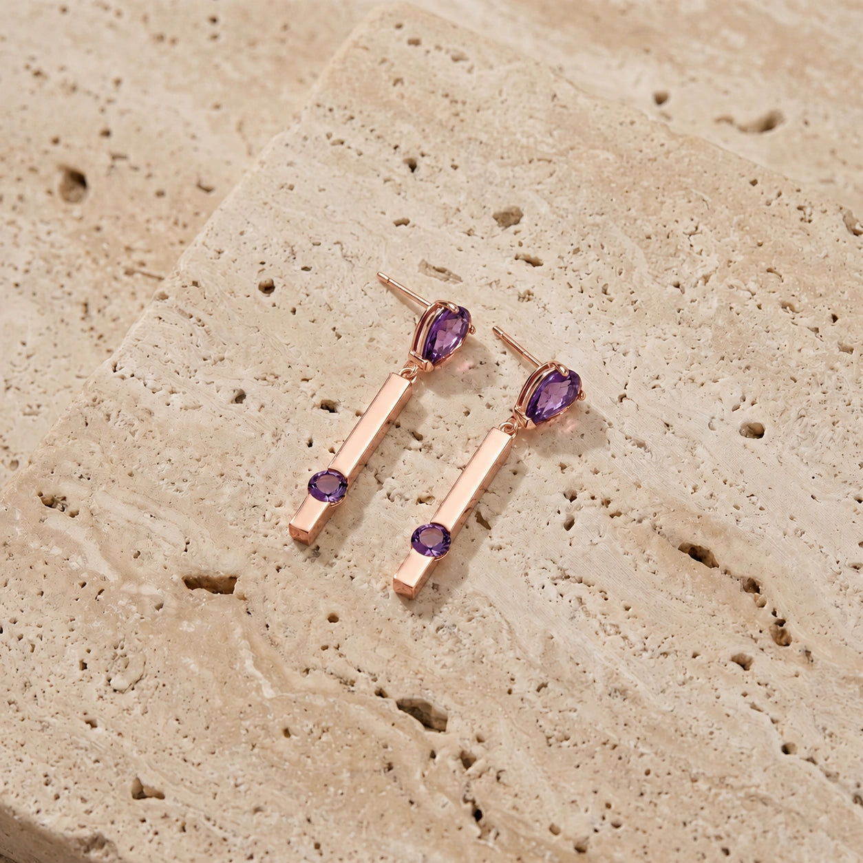 Rose Gold Amethyst — Mariagertrude