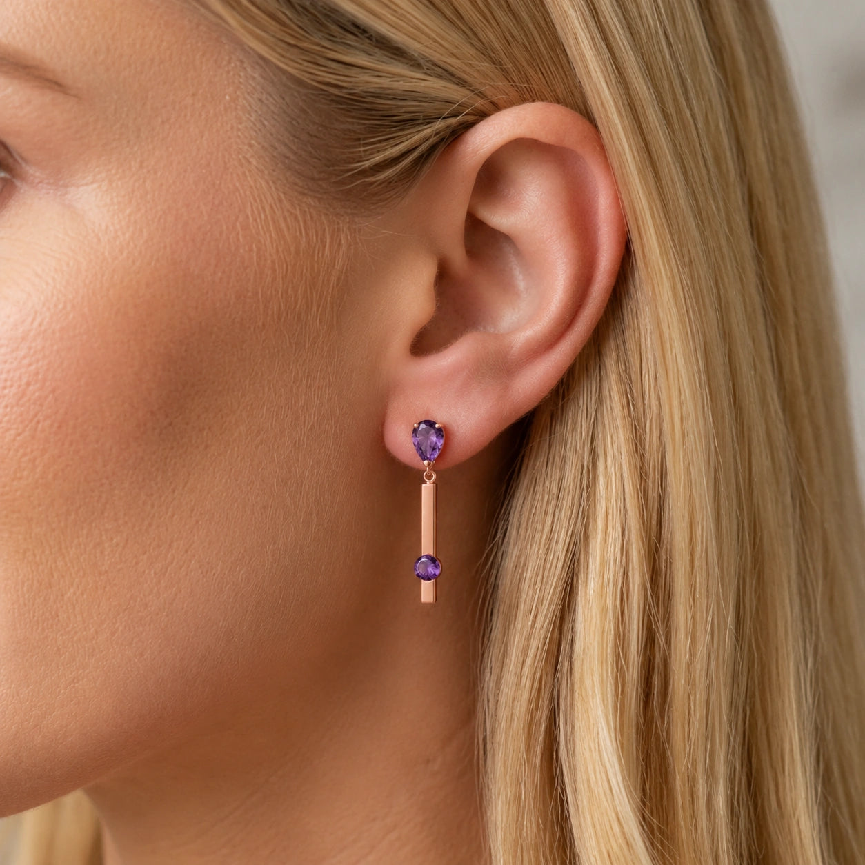 Rose Gold Amethyst — Mariagertrude