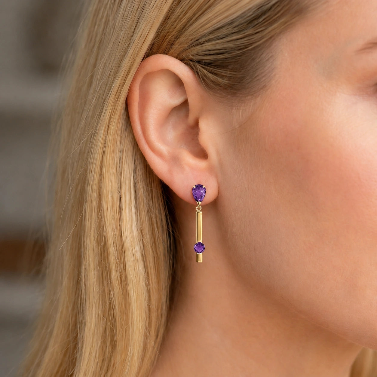 Yellow Gold Amethyst — Mariagertrude