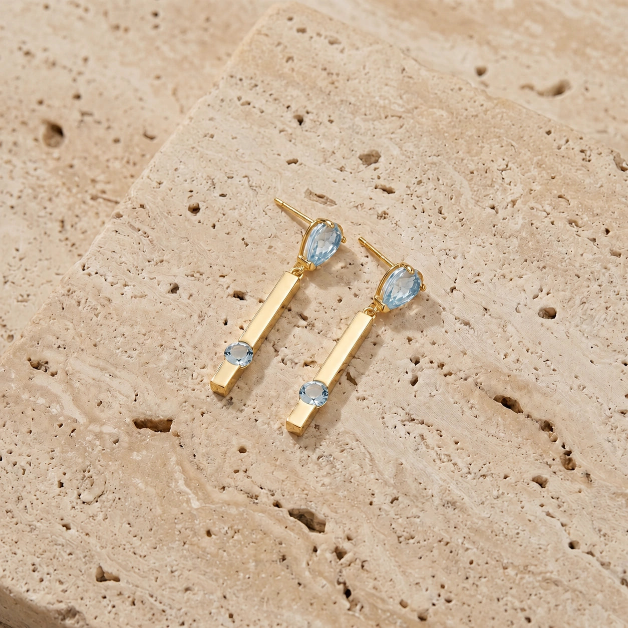 Yellow Gold Aquamarine — Mariagertrude