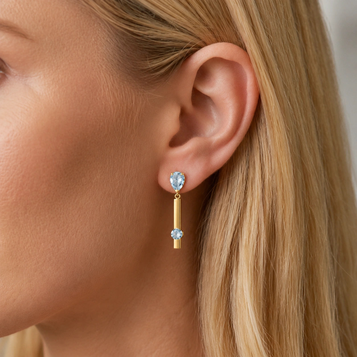 Yellow Gold Aquamarine — Mariagertrude