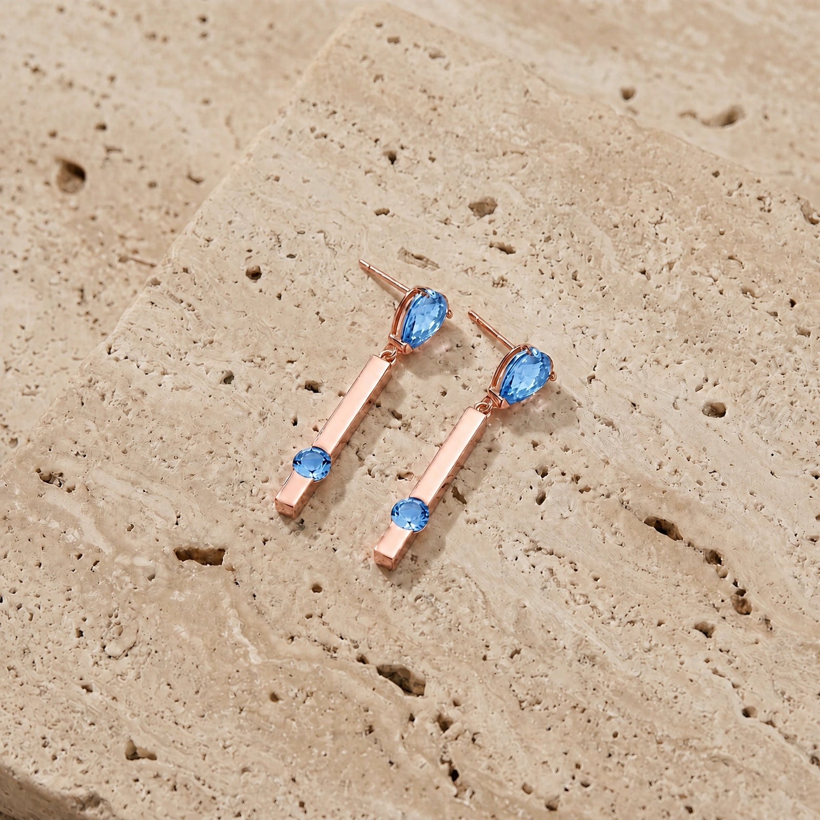 Rose Gold Blue Topaz — Mariagertrude