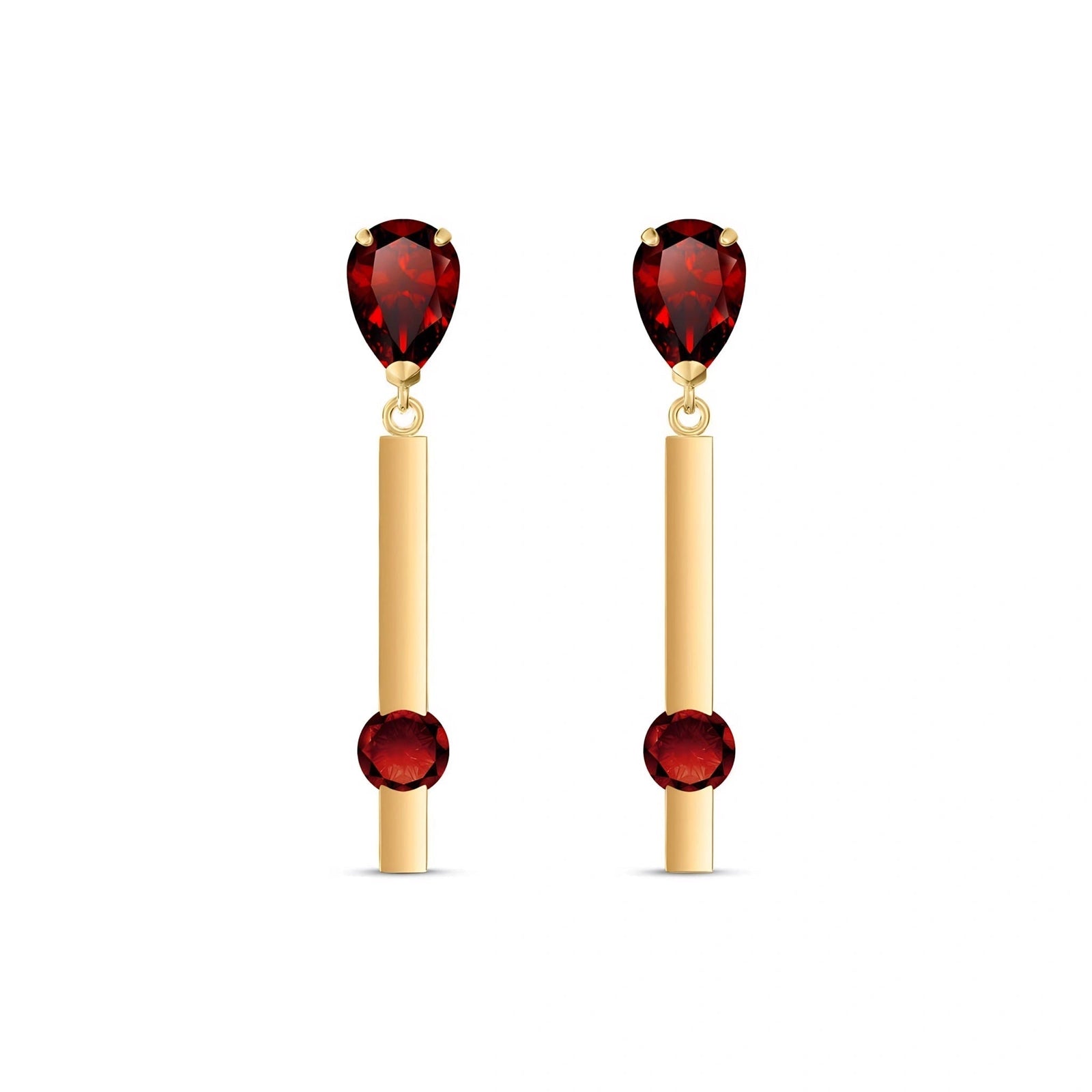 Yellow Gold Garnet — Mariagertrude