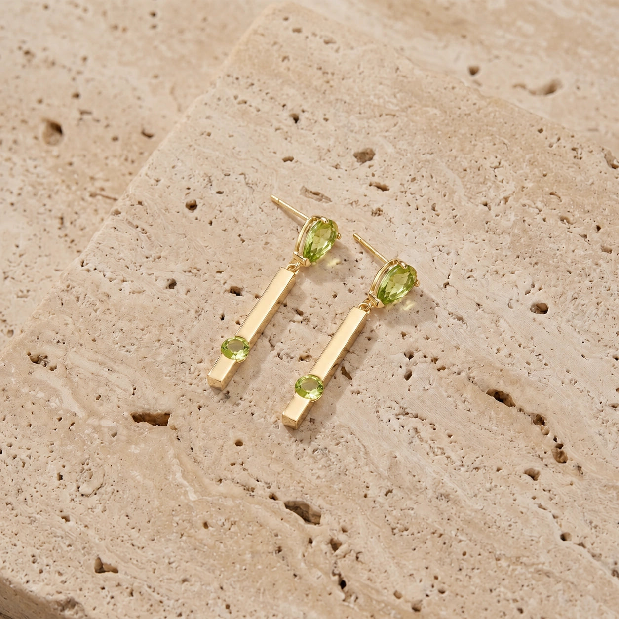 Yellow Gold Peridot — Mariagertrude