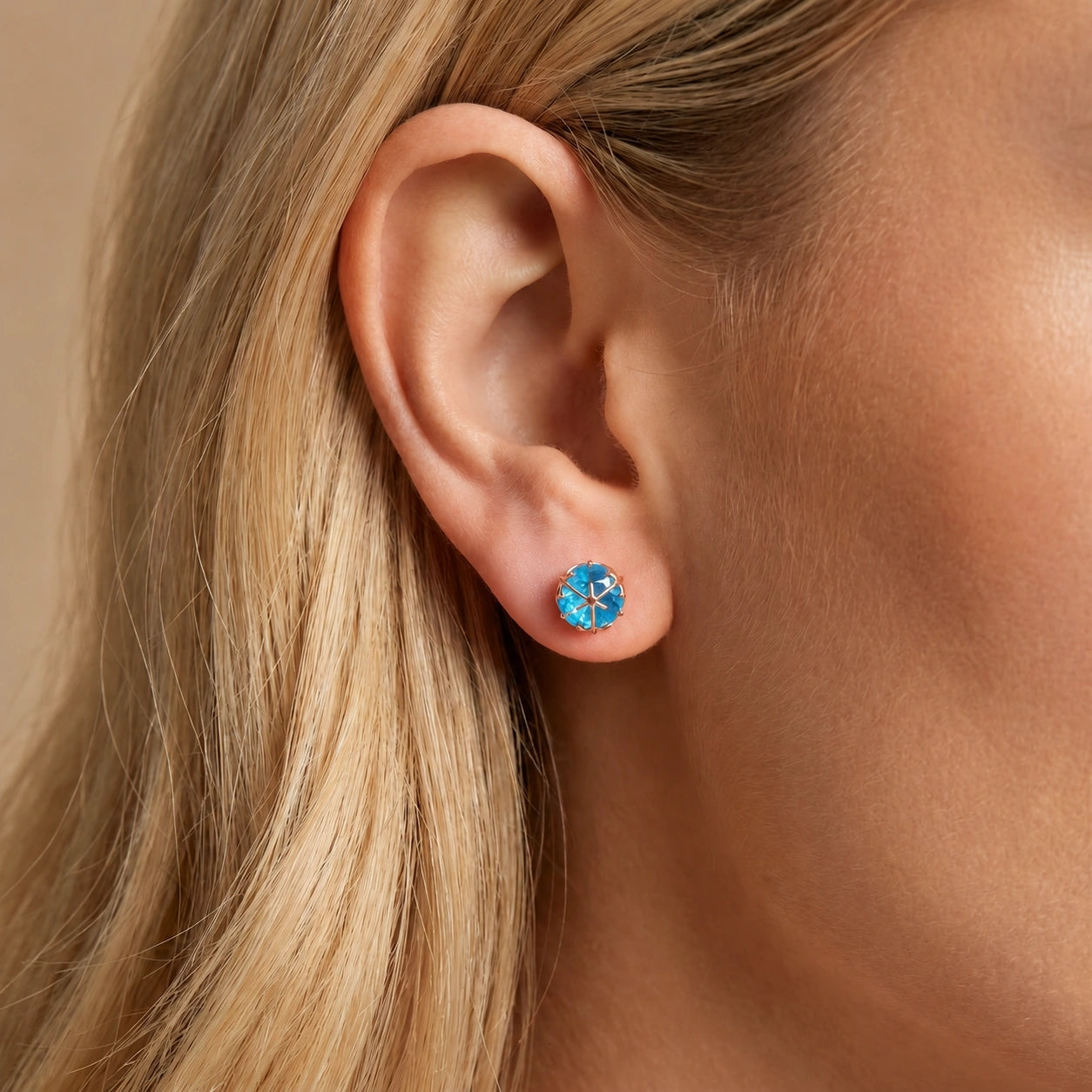 Rose Gold Blue Topaz — Mariagiacinta