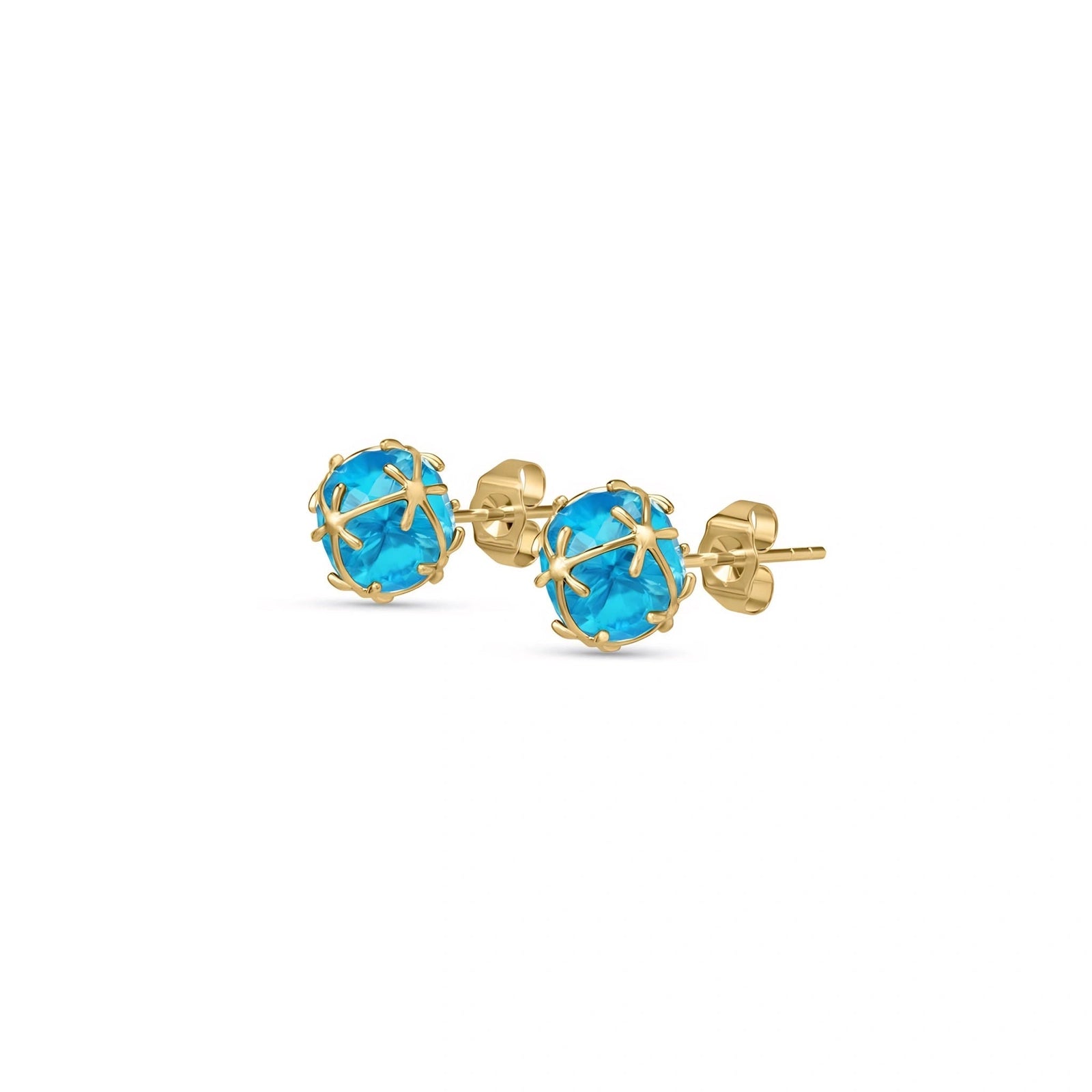 Yellow Gold Blue Topaz — Mariagiacinta