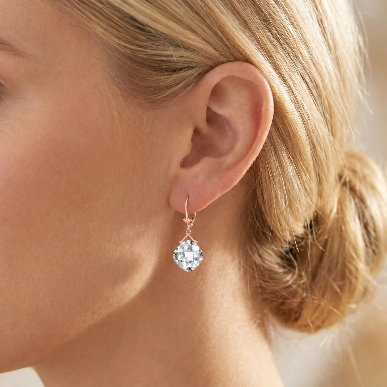 Rose Gold Blue Topaz — Mariagiada