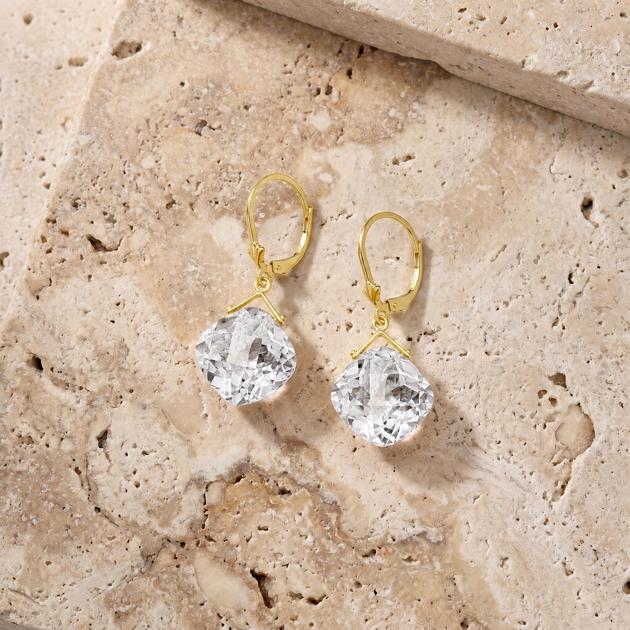 Yellow Gold Blue Topaz — Mariagiada