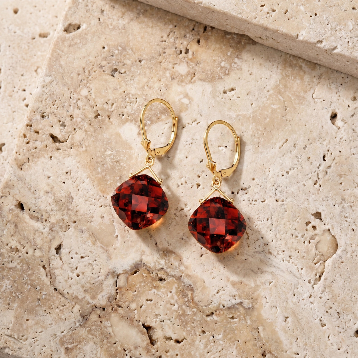 Yellow Gold Garnet — Mariagiada