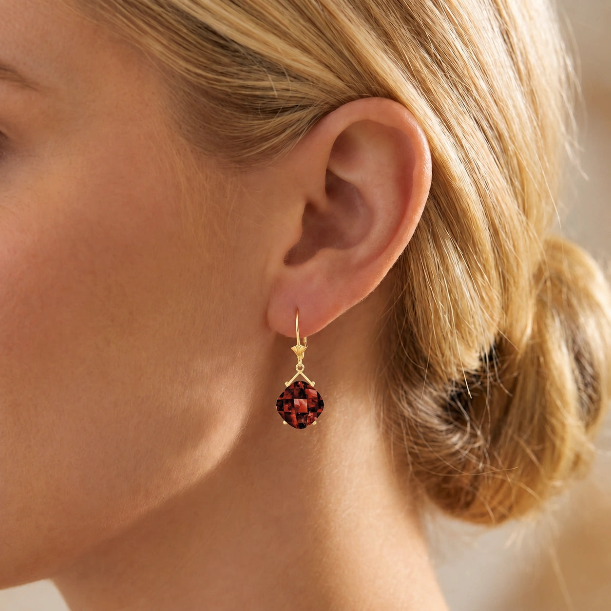 Yellow Gold Garnet — Mariagiada