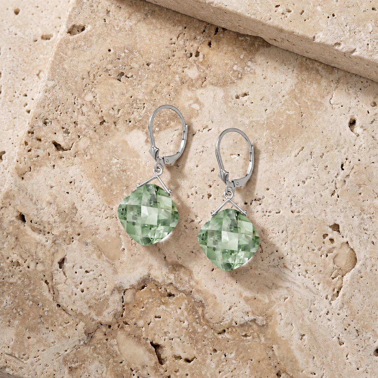 White Gold Green Amethyst — Mariagiada