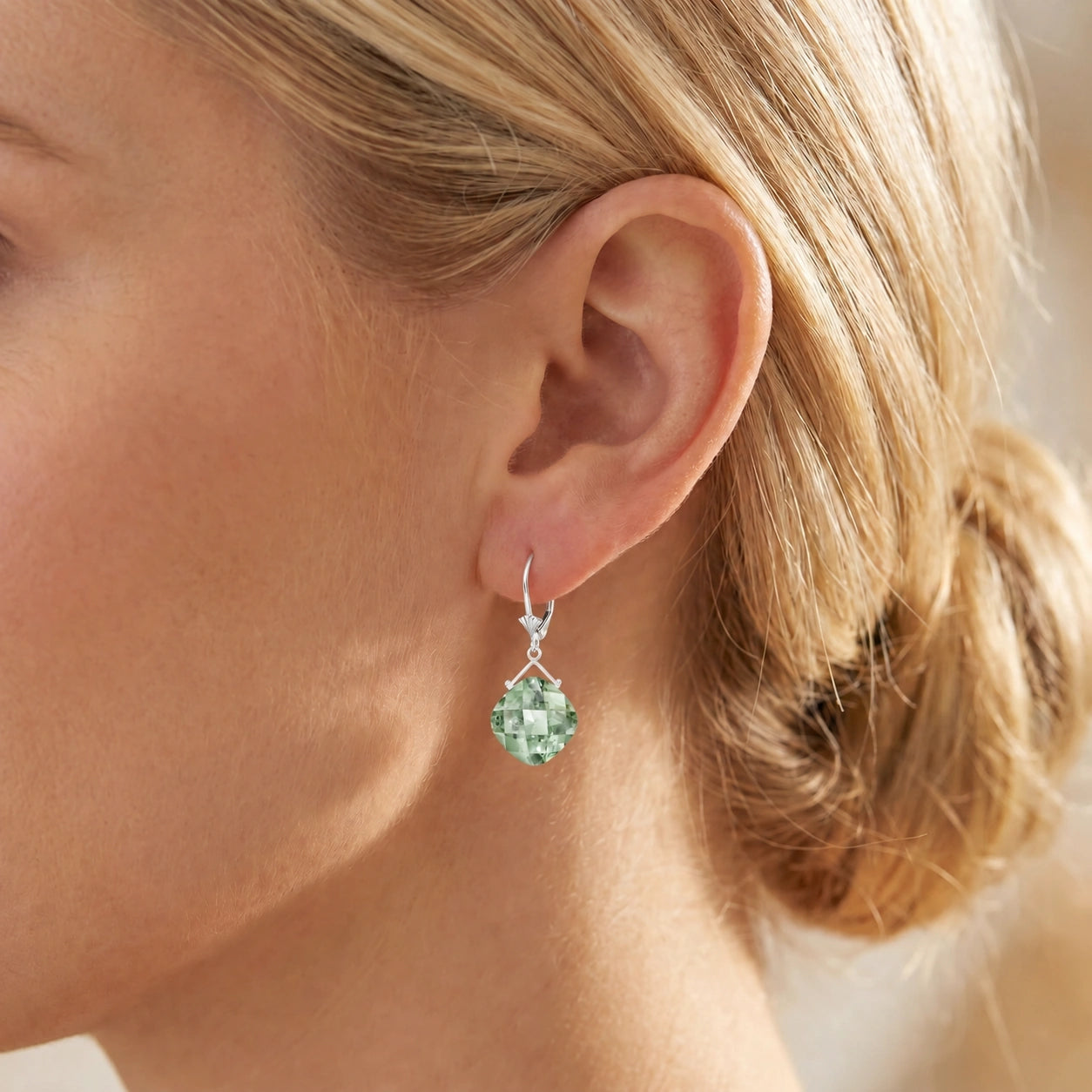 White Gold Green Amethyst — Mariagiada
