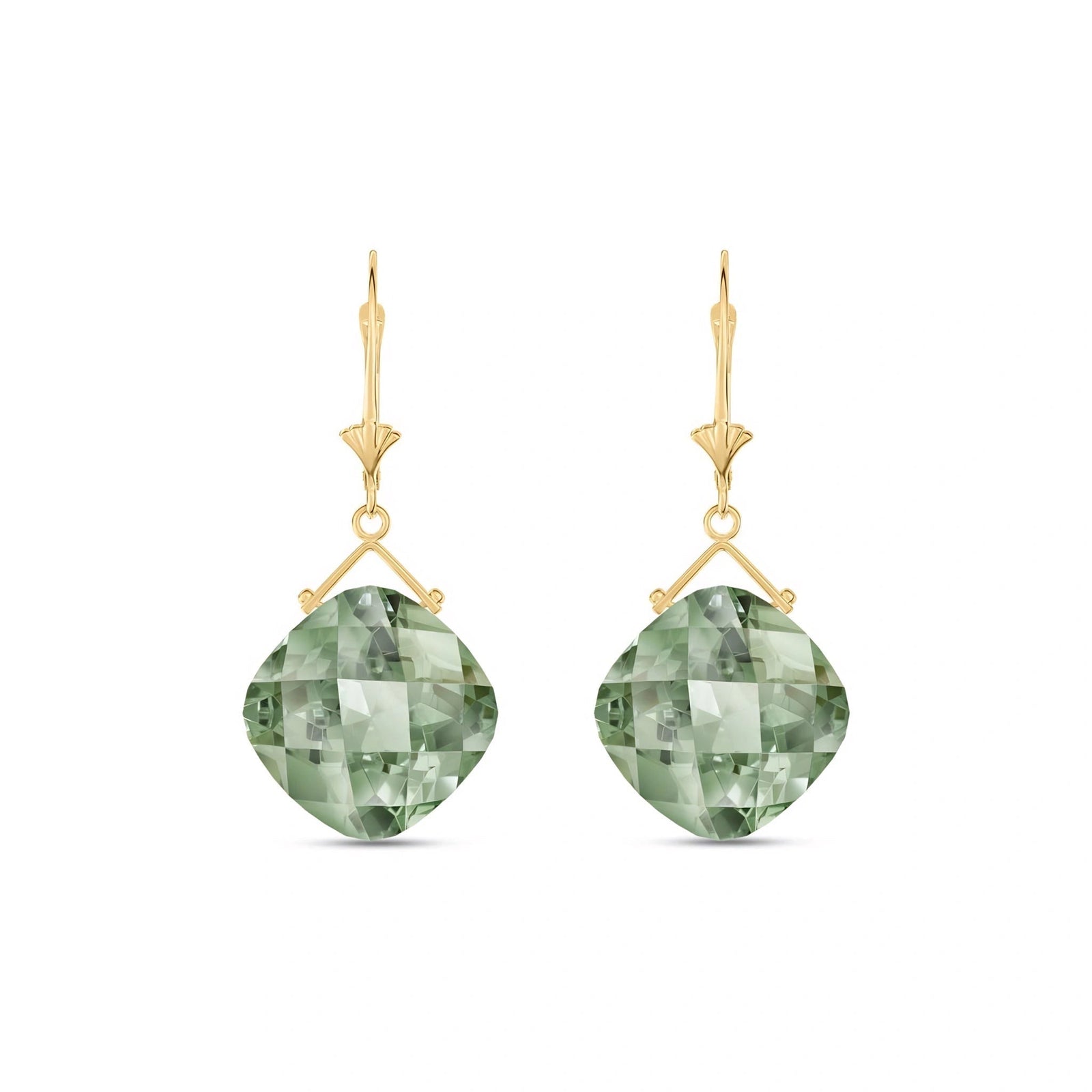Yellow Gold Green Amethyst — Mariagiada