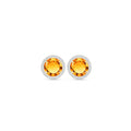 Yellow Gold Earrings Citrine 10K — Osanna