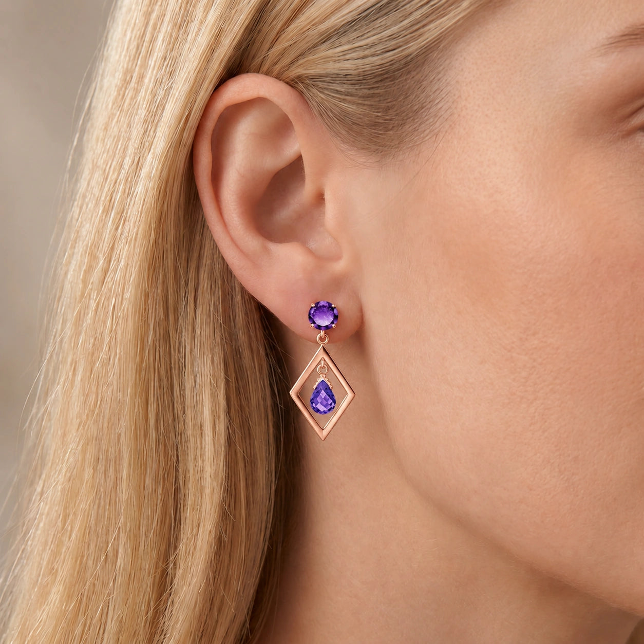 Rose Gold Amethyst — Mariaginevra