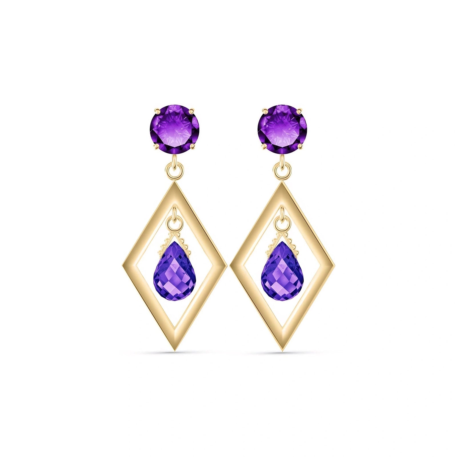 Yellow Gold Amethyst — Mariaginevra