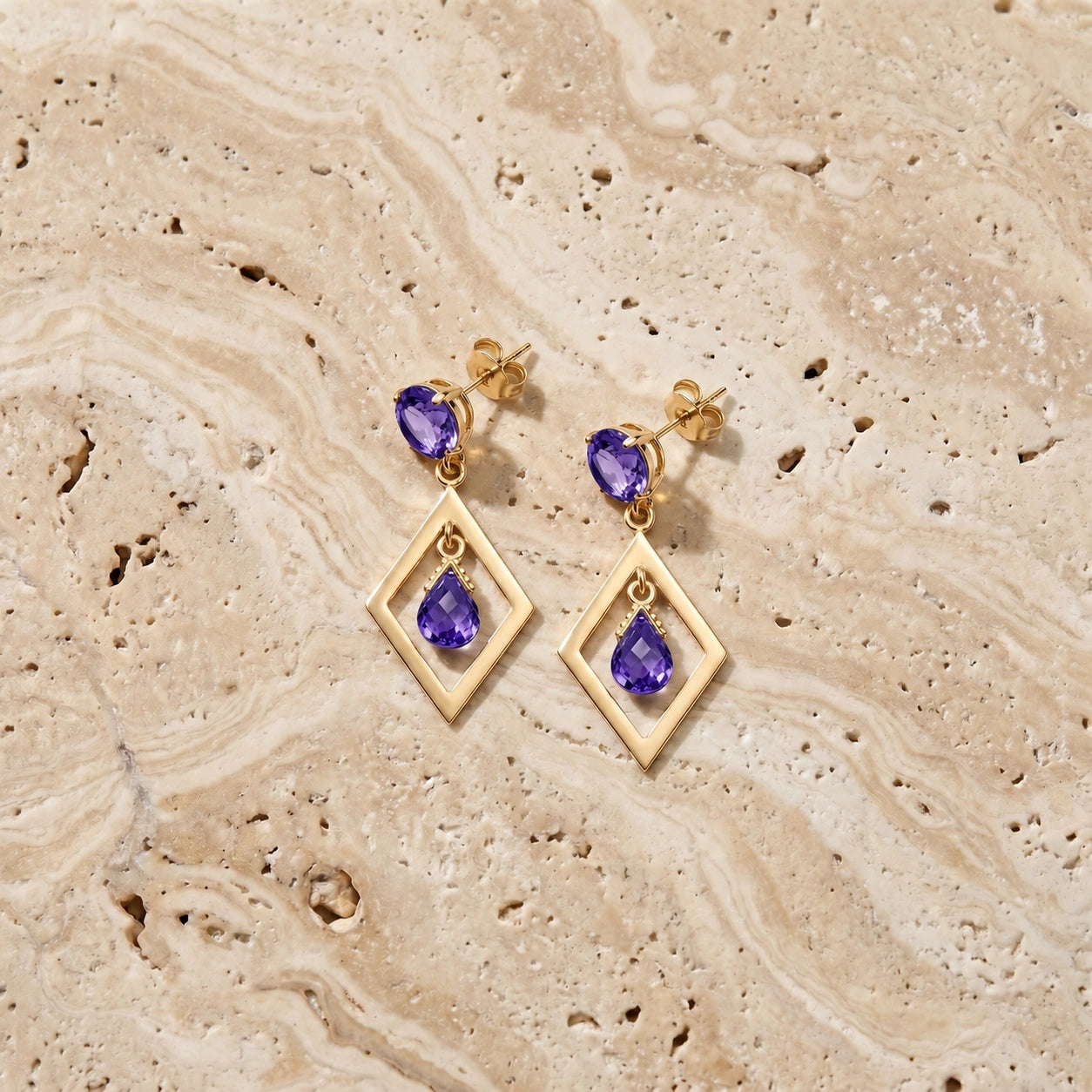 Yellow Gold Amethyst — Mariaginevra