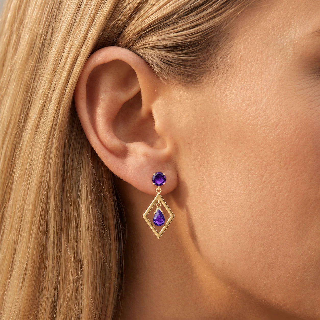 Yellow Gold Amethyst — Mariaginevra