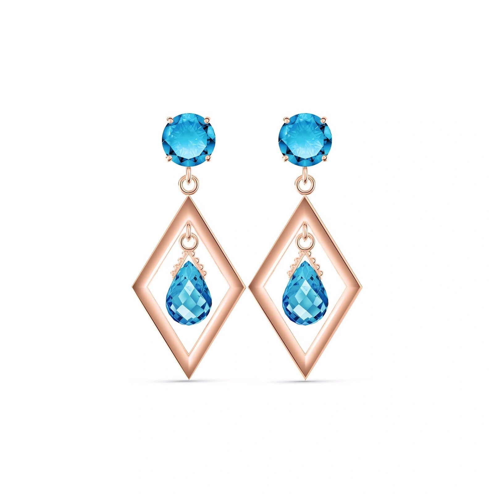 Rose Gold Blue Topaz — Mariaginevra