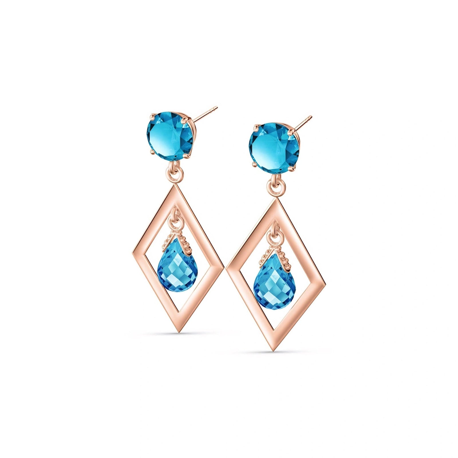 Rose Gold Blue Topaz — Mariaginevra