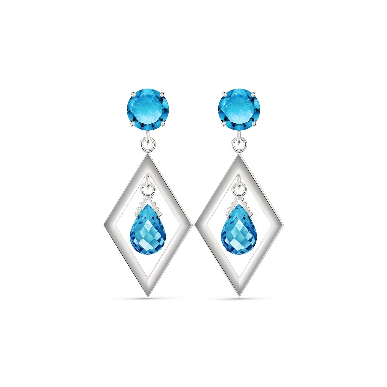 White Gold Blue Topaz — Mariaginevra