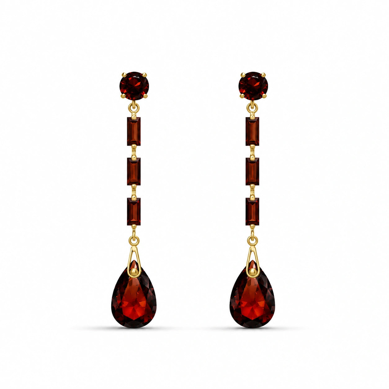 Yellow Gold Garnet — Mariagioconda