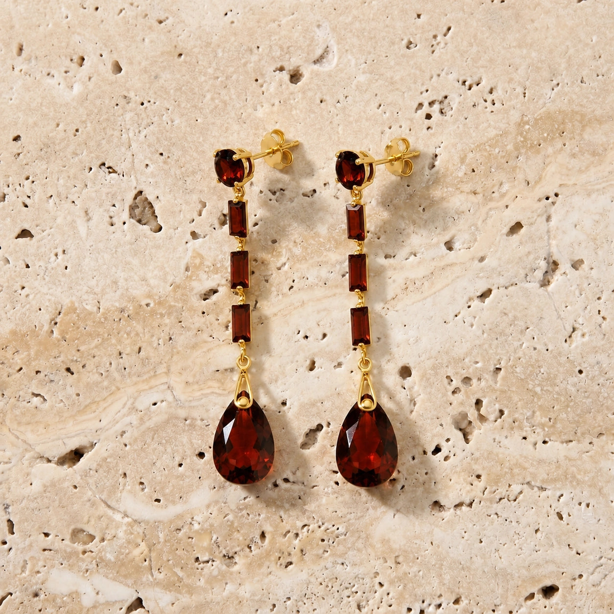 Yellow Gold Garnet — Mariagioconda