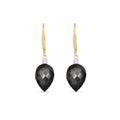 Yellow Gold Earrings Sapphire 10K — Rosangela