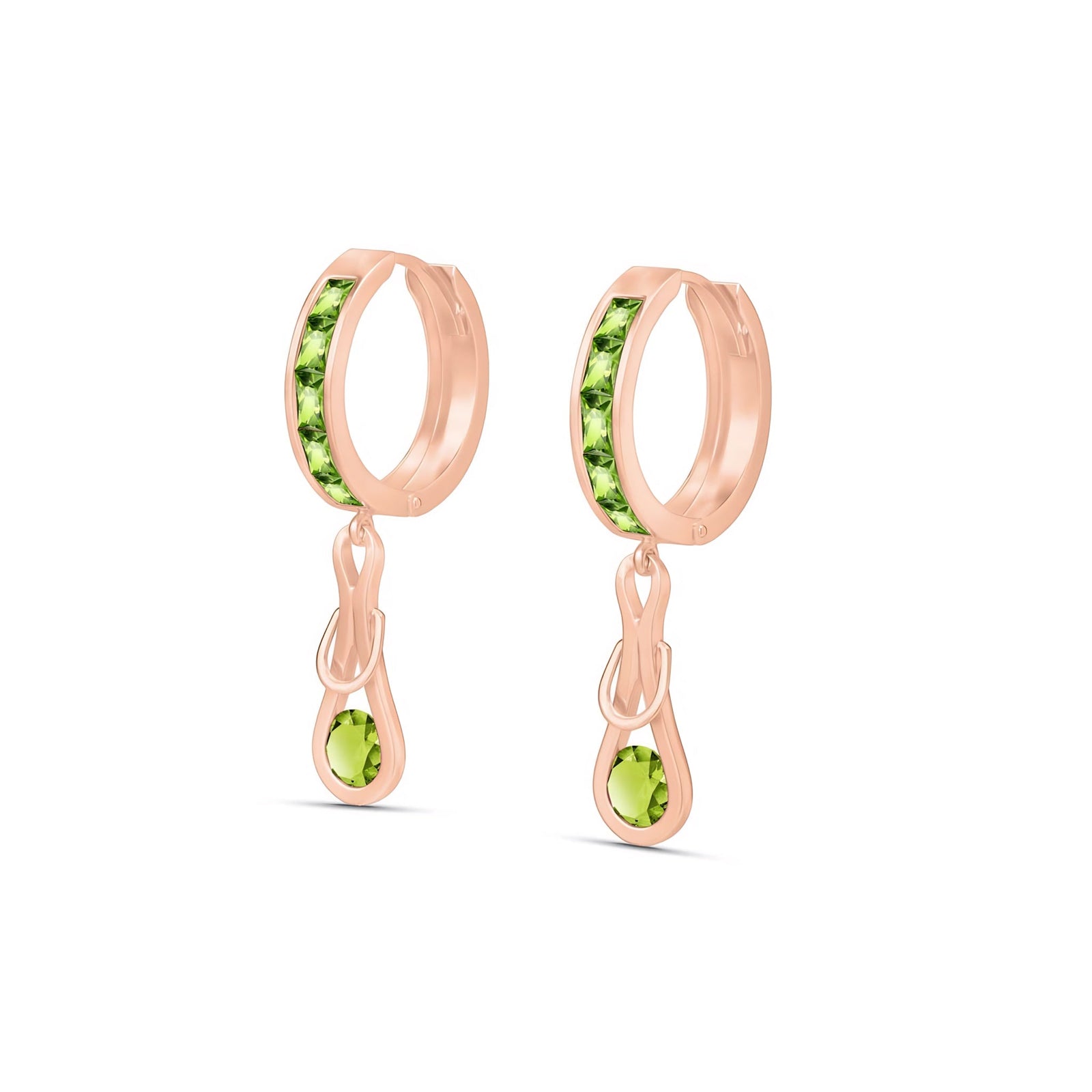 Rose Gold Earrings Tanzanite 10K — Candida