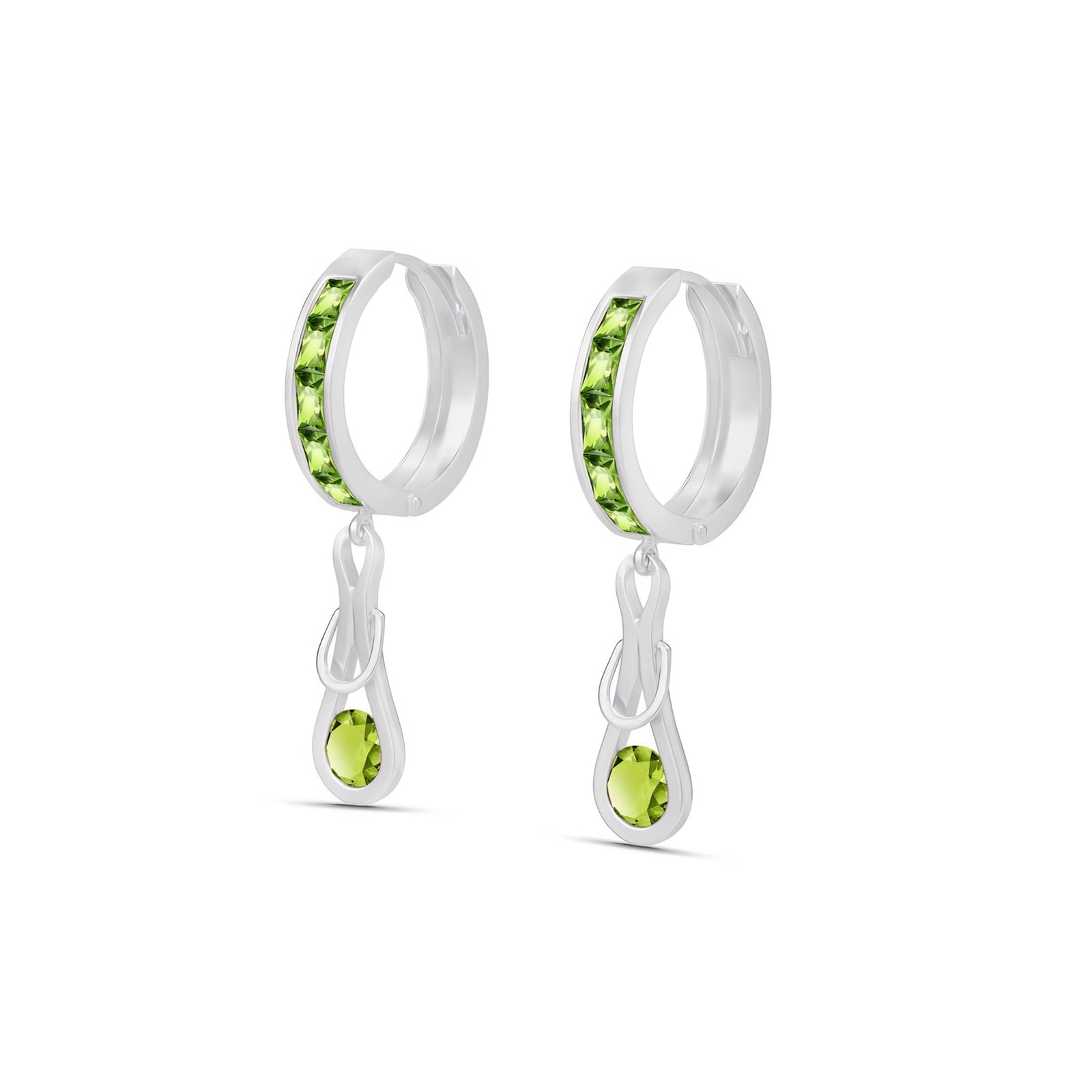 White Gold Earrings Tanzanite 10K — Candida