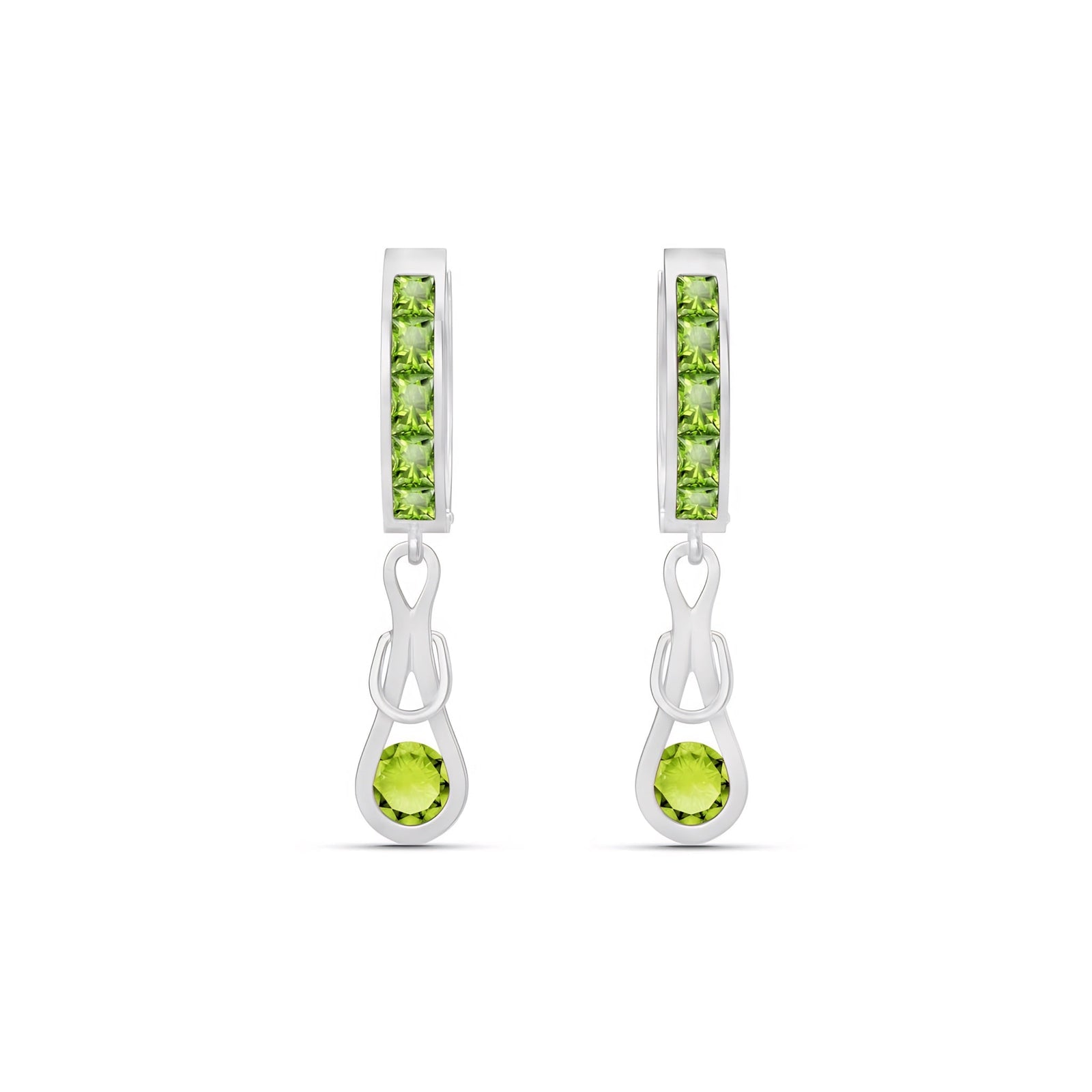 White Gold Earrings Tanzanite 10K — Candida