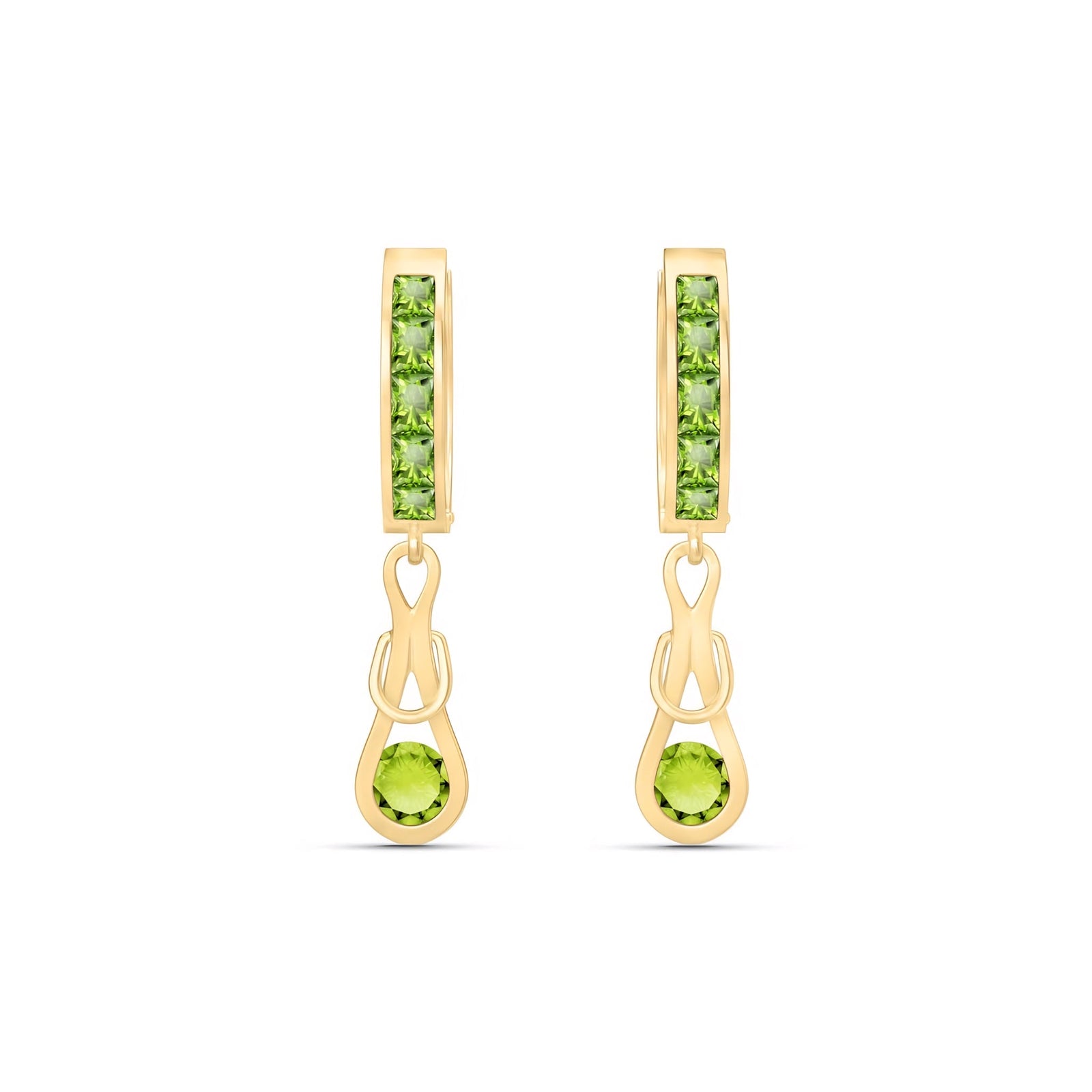 Yellow Gold Earrings Tanzanite 10K — Candida