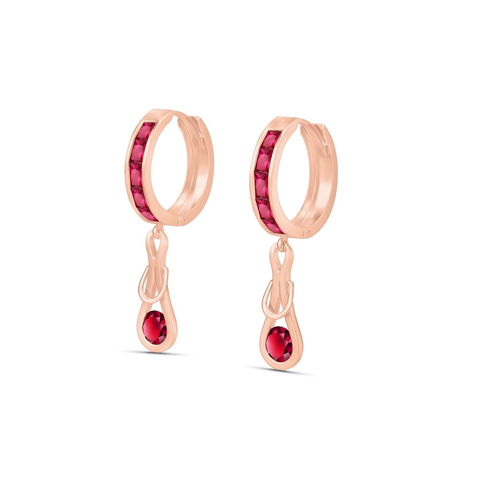 Rose Gold Earrings Citrine 10K — Candida