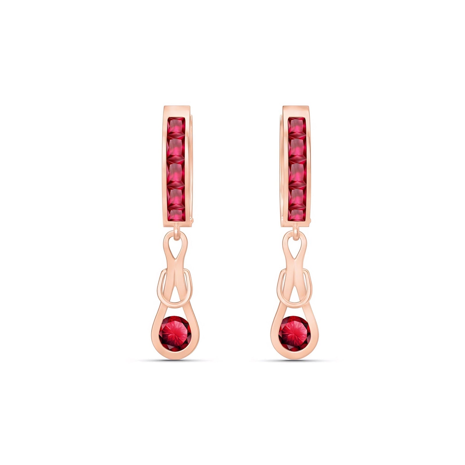 Rose Gold Earrings Citrine 10K — Candida