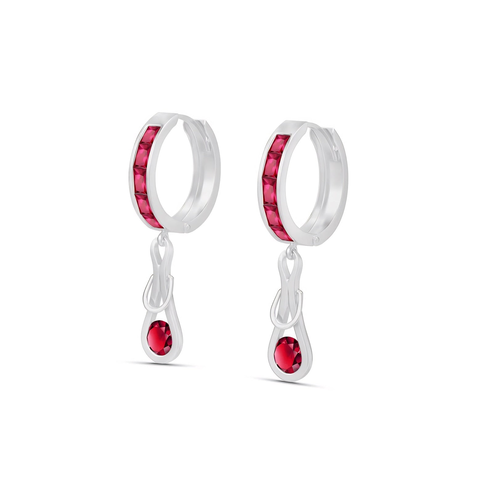 White Gold Earrings Citrine 10K — Candida