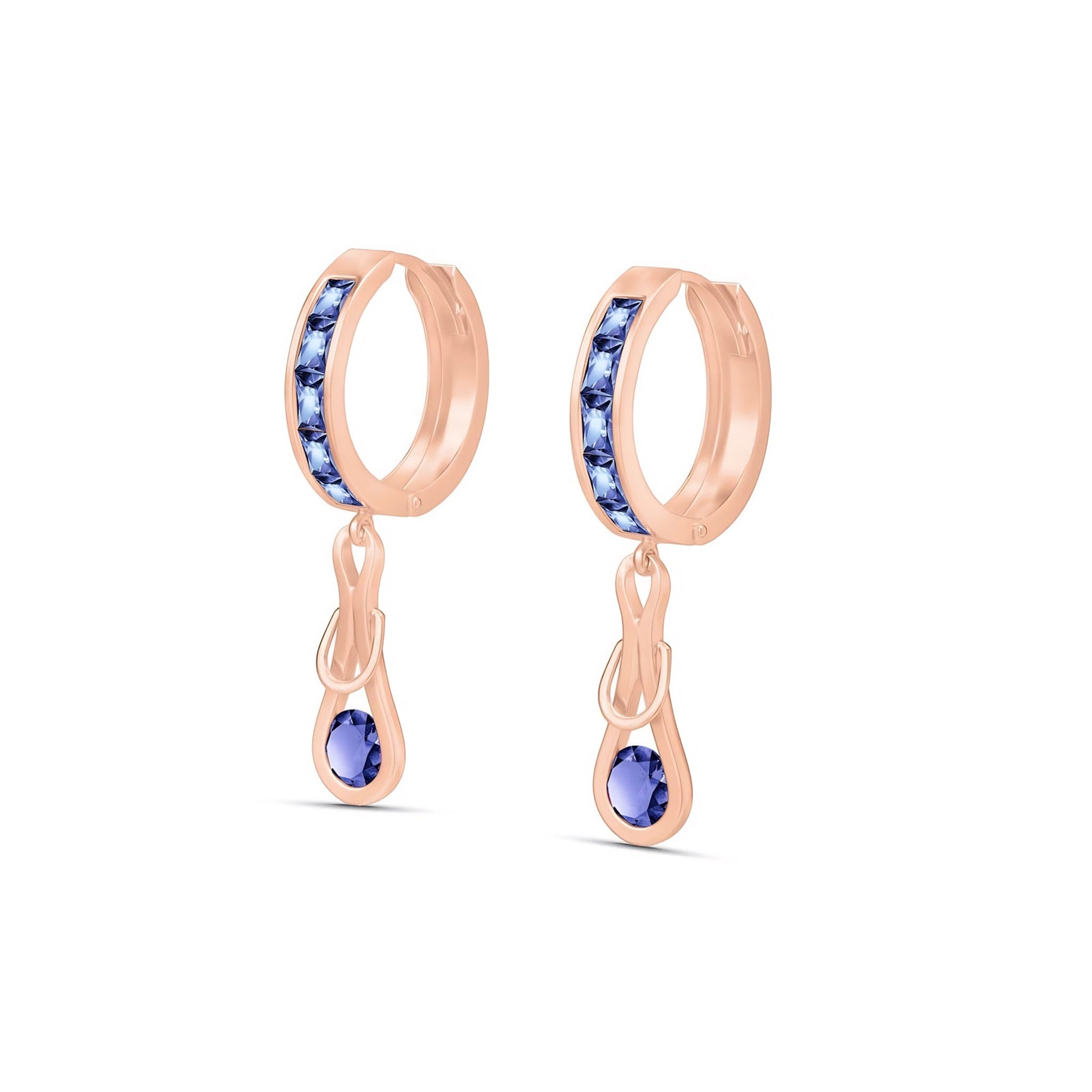 Rose Gold Earrings Peridot 10K — Candida