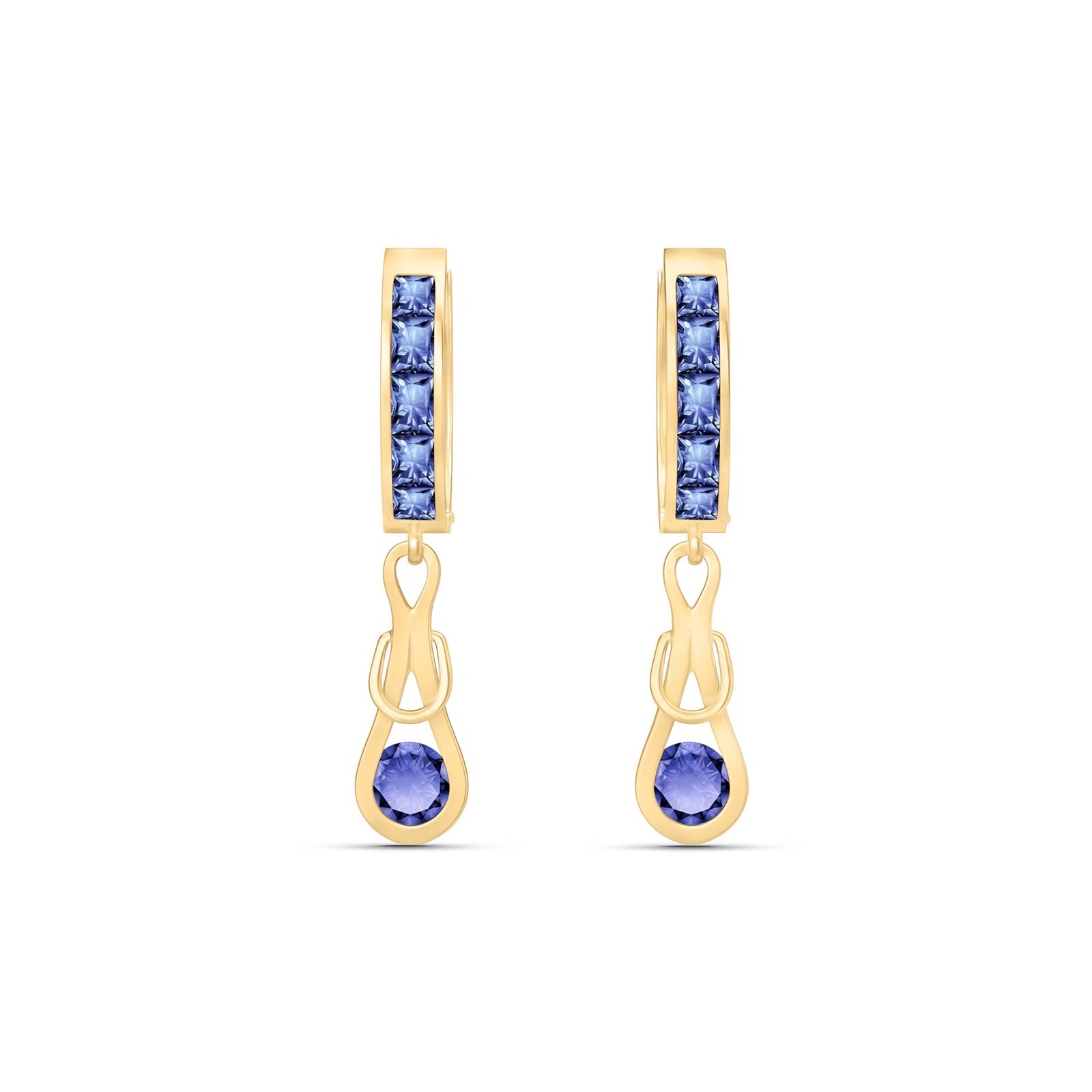 Yellow Gold Earrings Peridot 10K — Candida