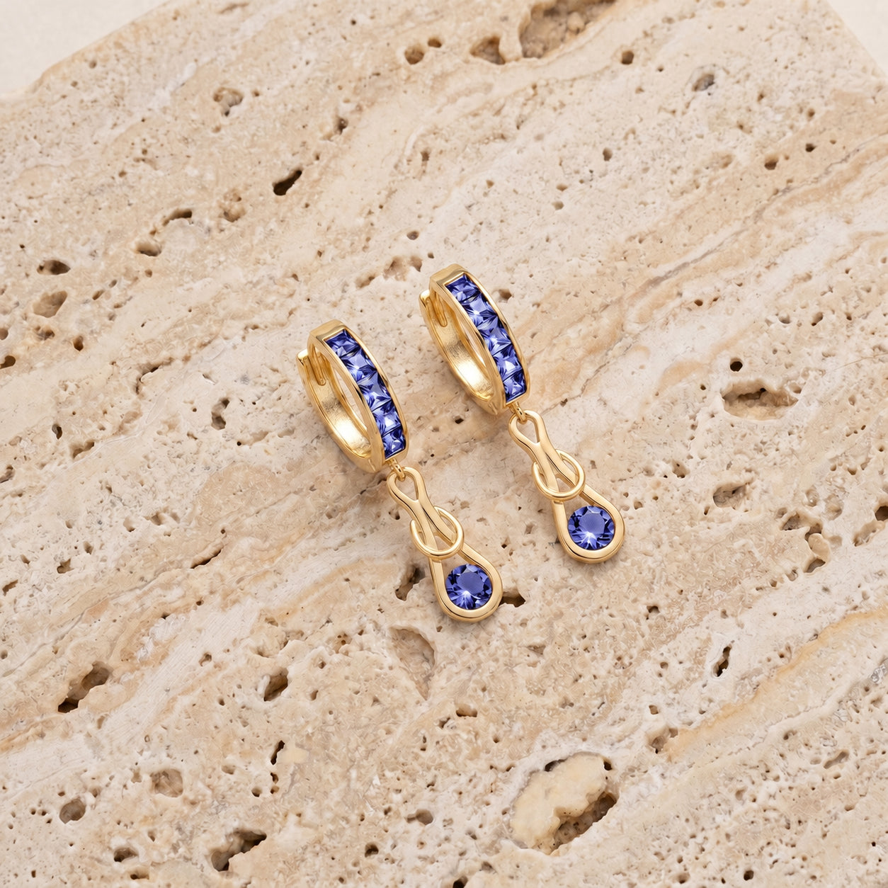 Yellow Gold Earrings Peridot 10K — Candida