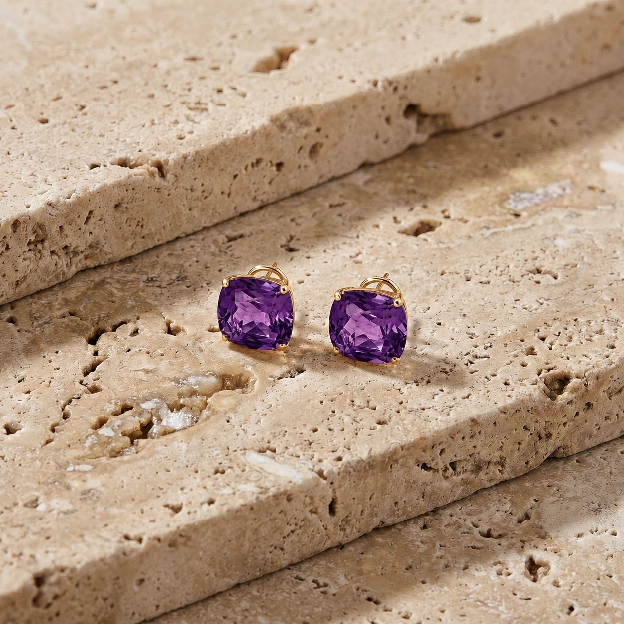Yellow Gold Amethyst — Mariagiuditta